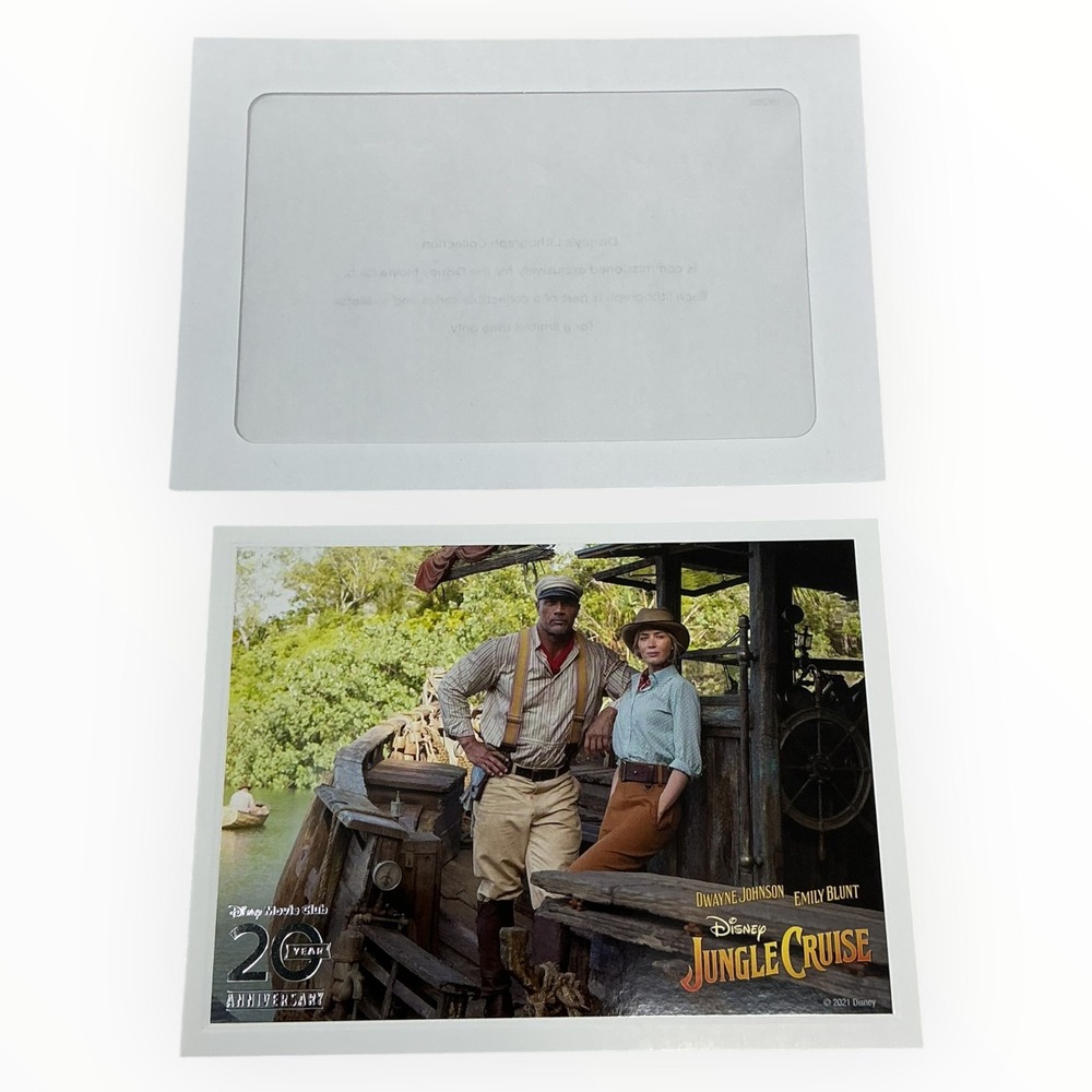 Disney‎ Jungle Cruise Lithograph Movie Club 20 Year Anniversary Dwayne Johnson